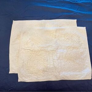 Pottery Barn 3 Off White Pillow Shams